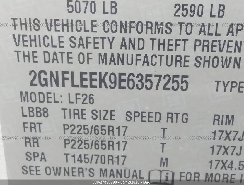 2GNFLEEK9E6357255