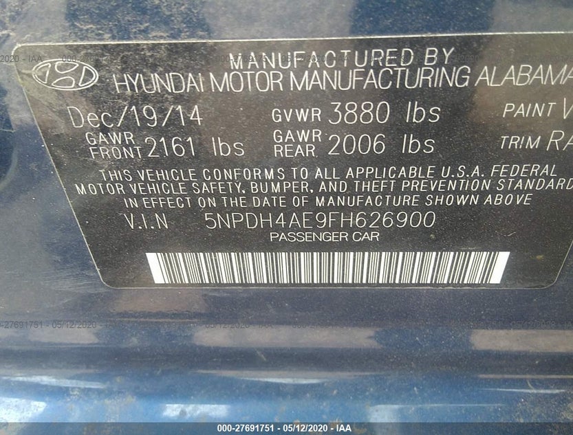 5NPDH4AE9FH626900