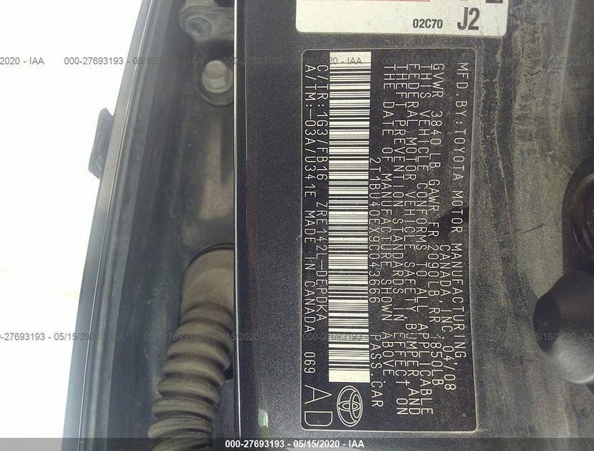 2T1BU40EX9C043666