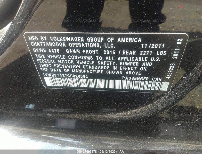 1VWBP7A37CC026682
