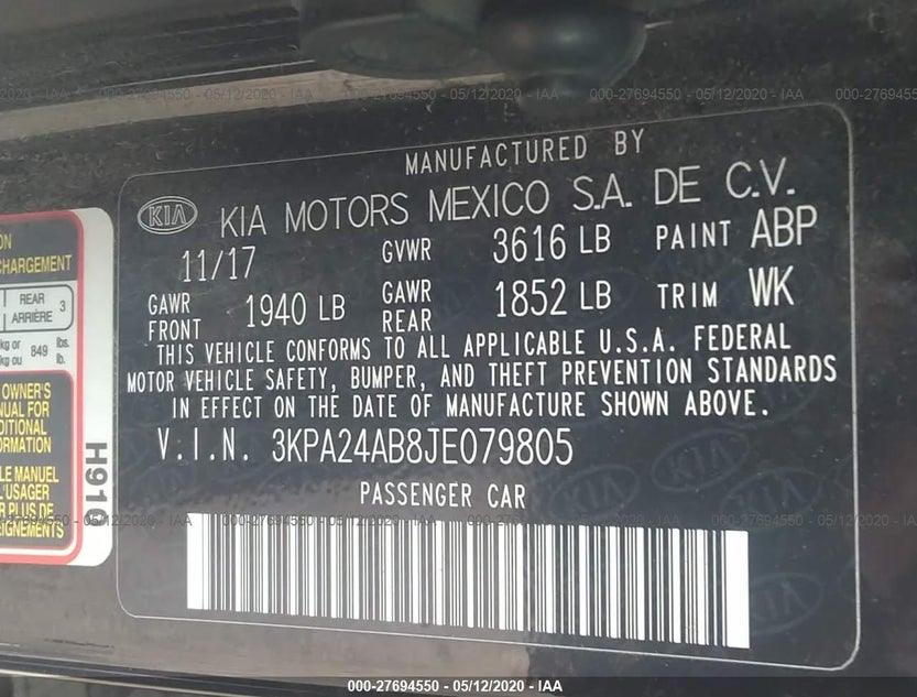 3KPA24AB8JE079805