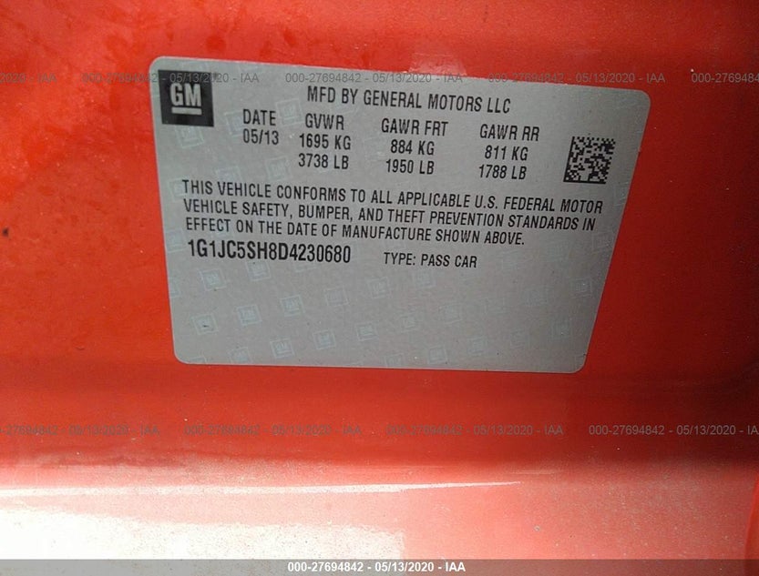 1G1JC5SH8D4230680