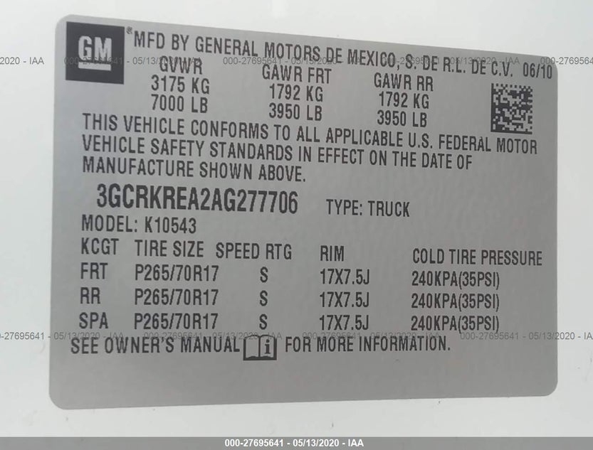 3GCRKREA2AG277706