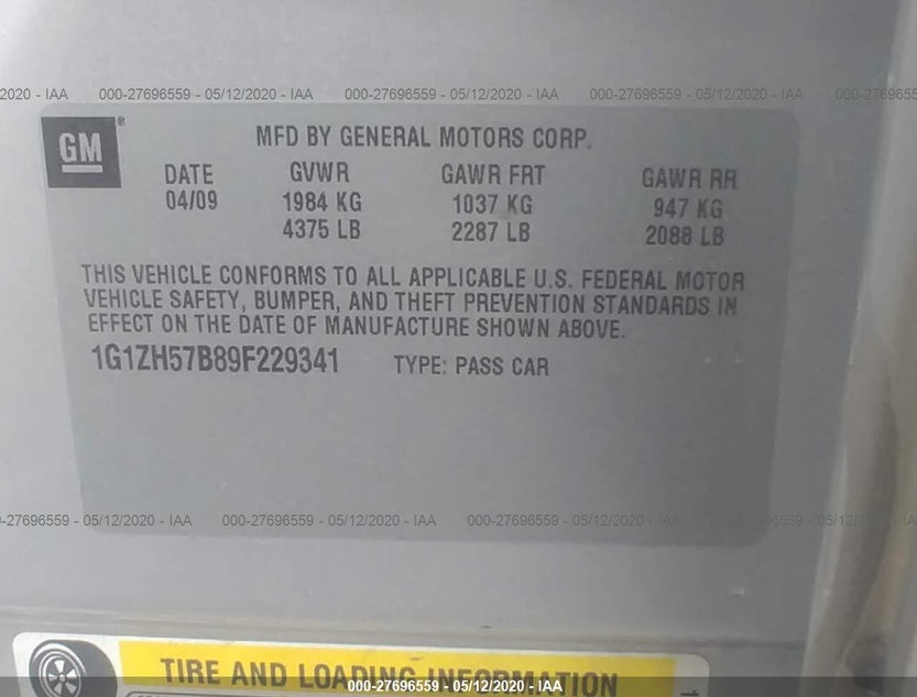 1G1ZH57B89F229341