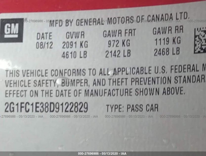 2G1FC1E38D9122829