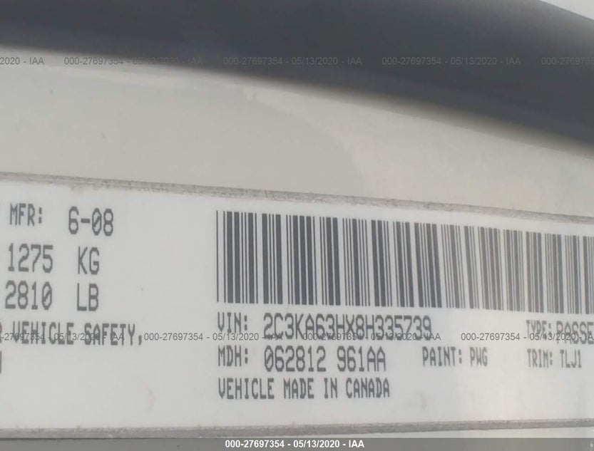 2C3KA63HX8H335739