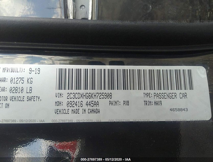 2C3CDXHG6KH725908