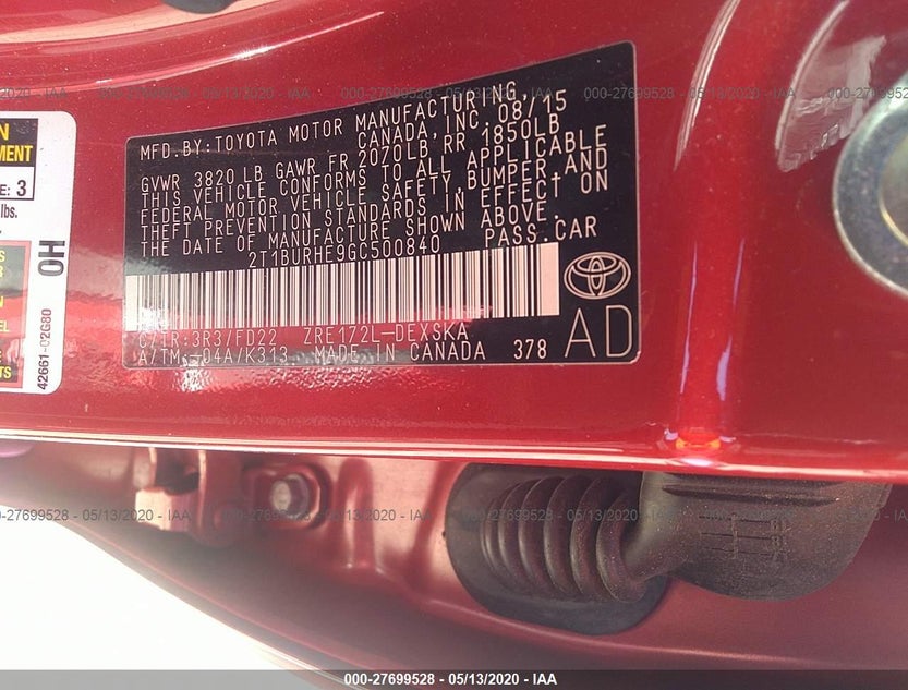 2T1BURHE9GC500840
