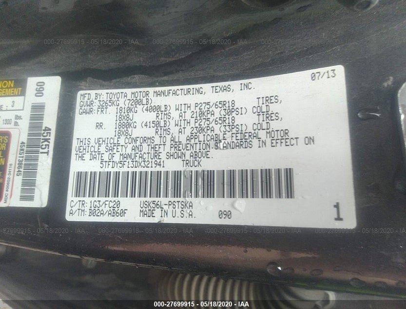 5TFDY5F13DX321941
