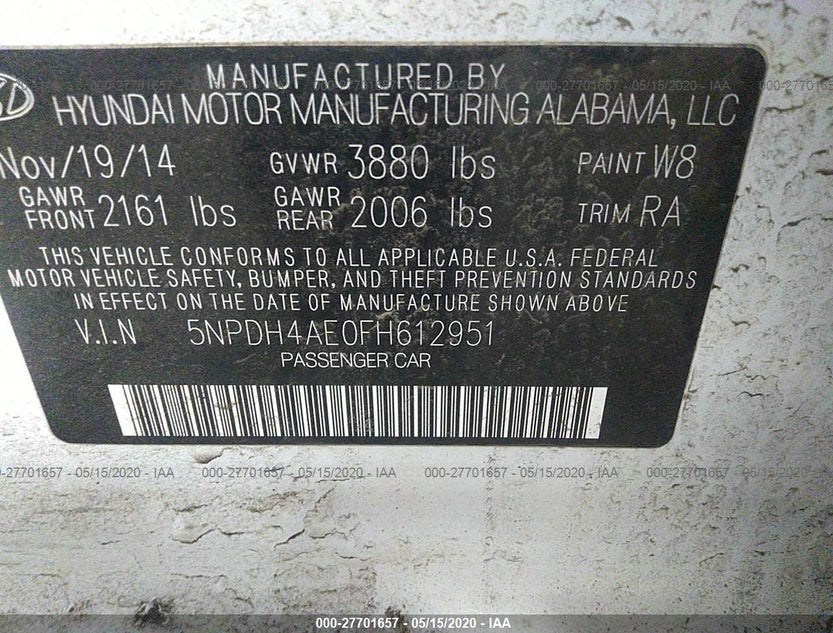 5NPDH4AE0FH612951