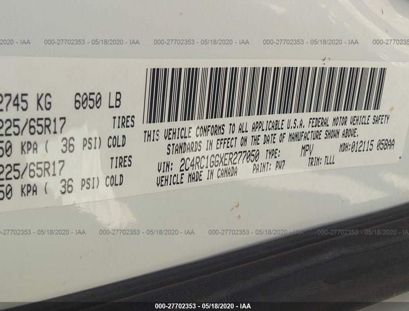 2C4RC1GGXER277050