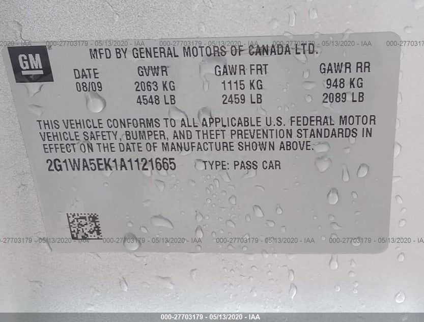 2G1WA5EK1A1121665