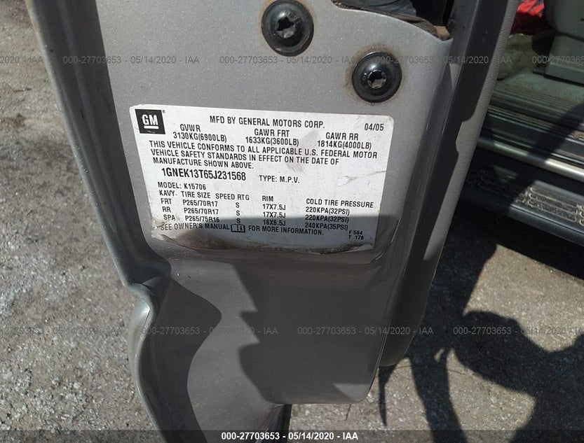 1GNEK13T65J231568