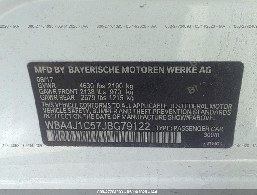 WBA4J1C57JBG79122