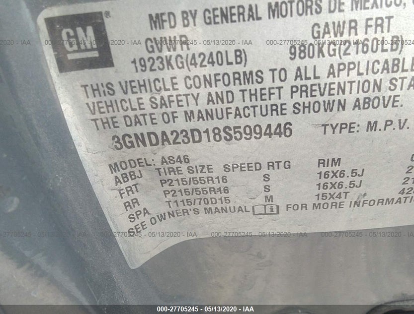 3GNDA23D18S599446