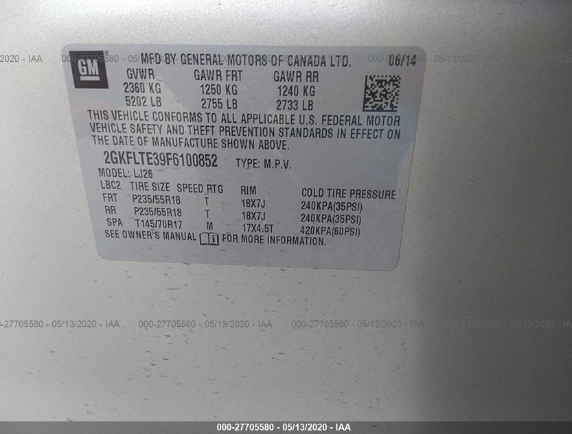 2GKFLTE39F6100852