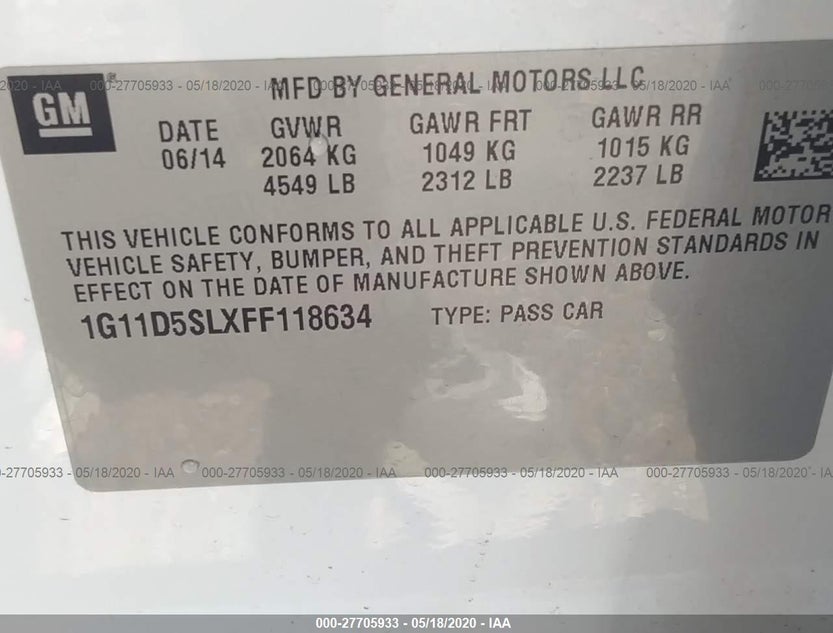 1G11D5SLXFF118634