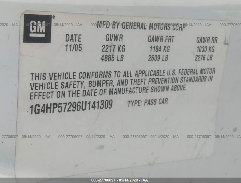 1G4HP57296U141309