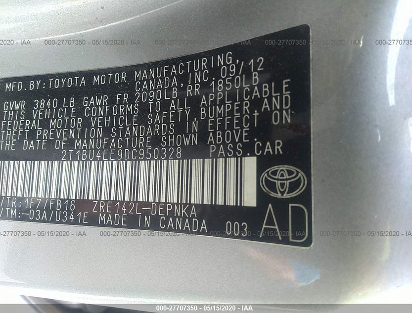 2T1BU4EE9DC950328