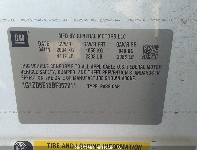 1G1ZD5E15BF357211