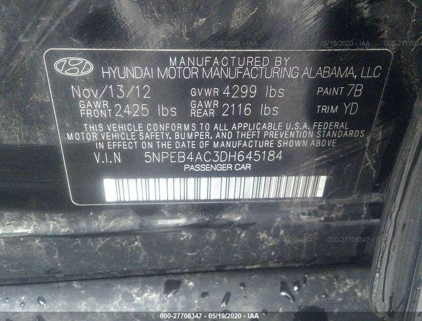 5NPEB4AC3DH645184