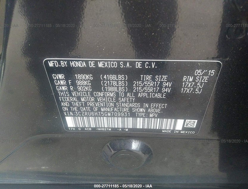 3CZRU6H75GM709931