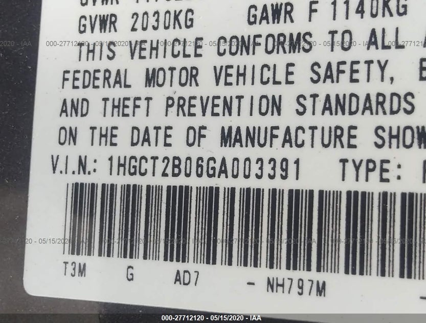 1HGCT2B06GA003391