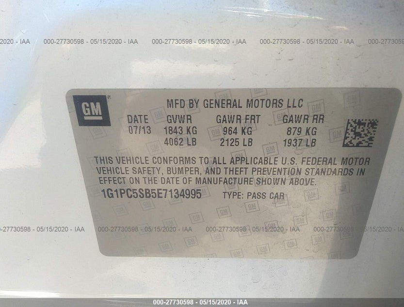1G1PC5SB5E7134995