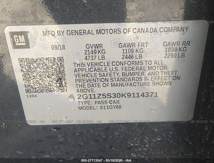 2G11Z5S30K9114371