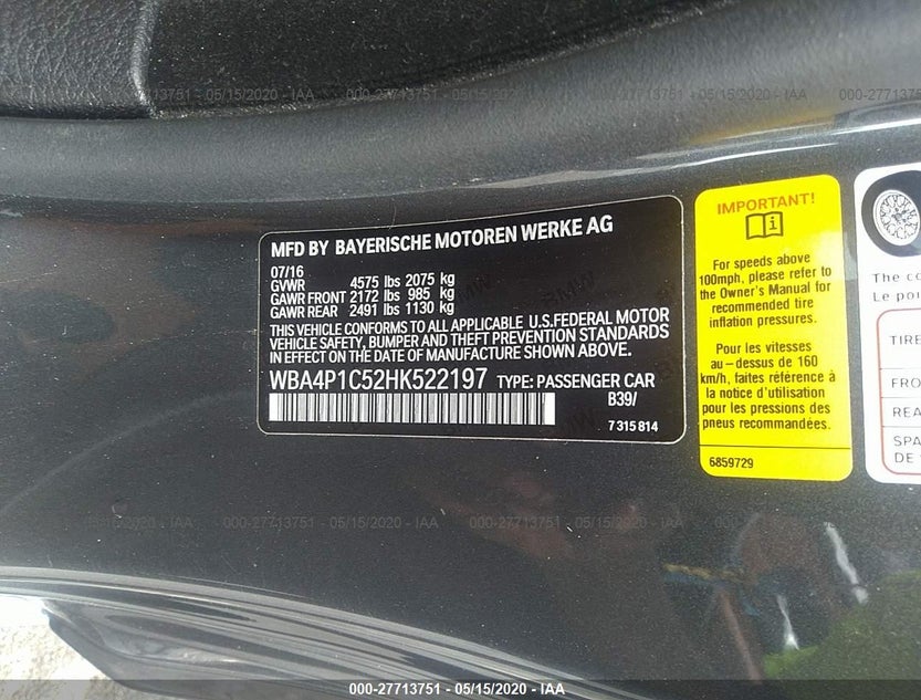 WBA4P1C52HK522197