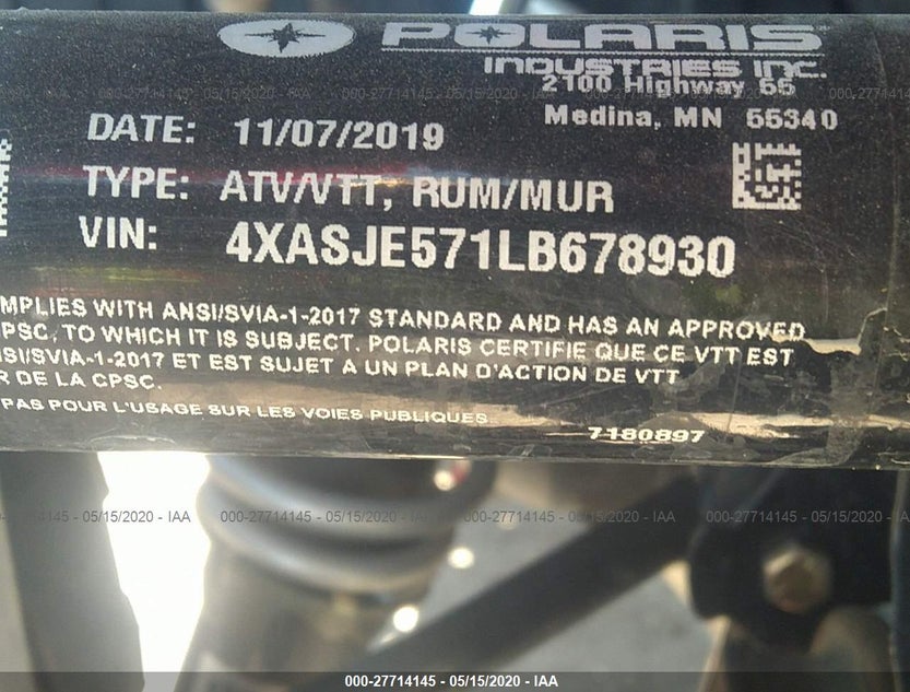 4XASJE571LB678930