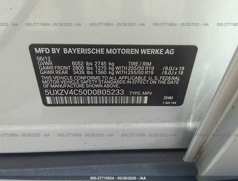 5UXZV4C50D0B05233