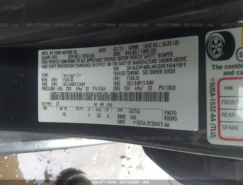 3FADP4BJ6GM104161