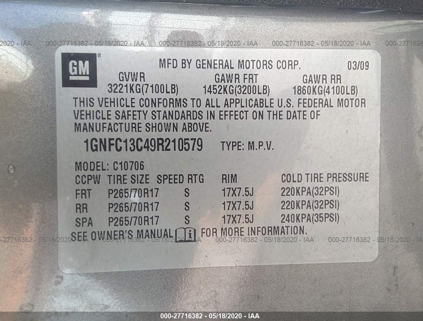 1GNFC13C49R210579