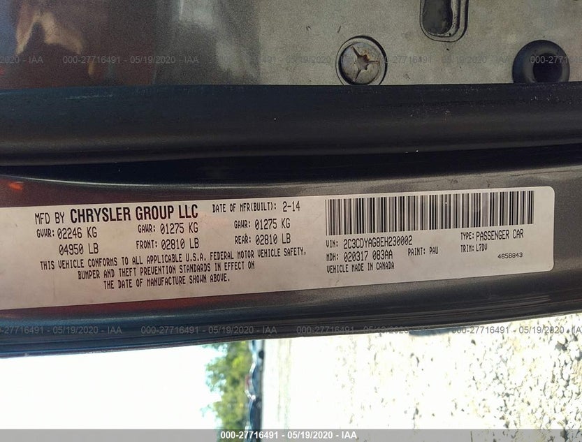 2C3CDYAG8EH230002