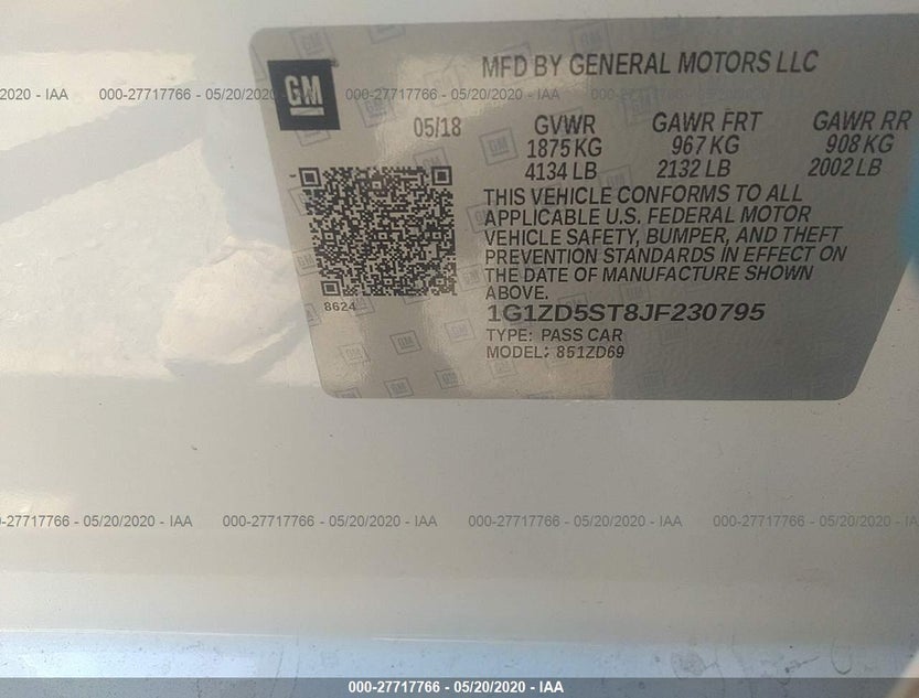 1G1ZD5ST8JF230795