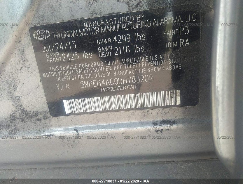 5NPEB4AC0DH783202