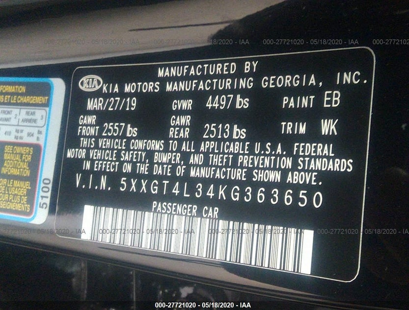 5XXGT4L34KG363650