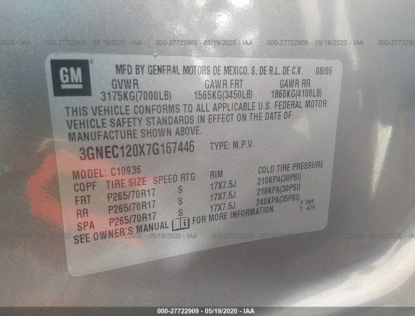 3GNEC120X7G167446