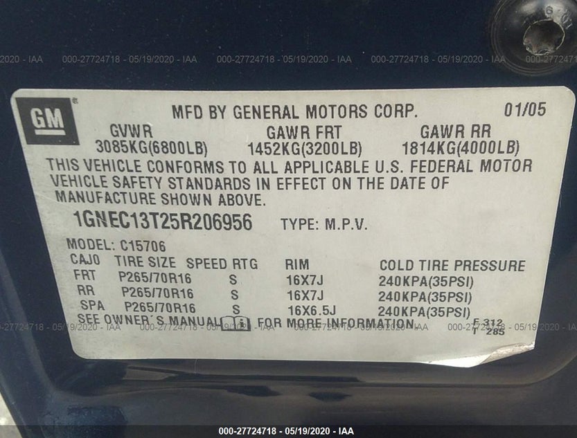1GNEC13T25R206956
