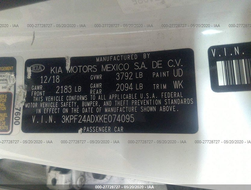 3KPF24ADXKE074095
