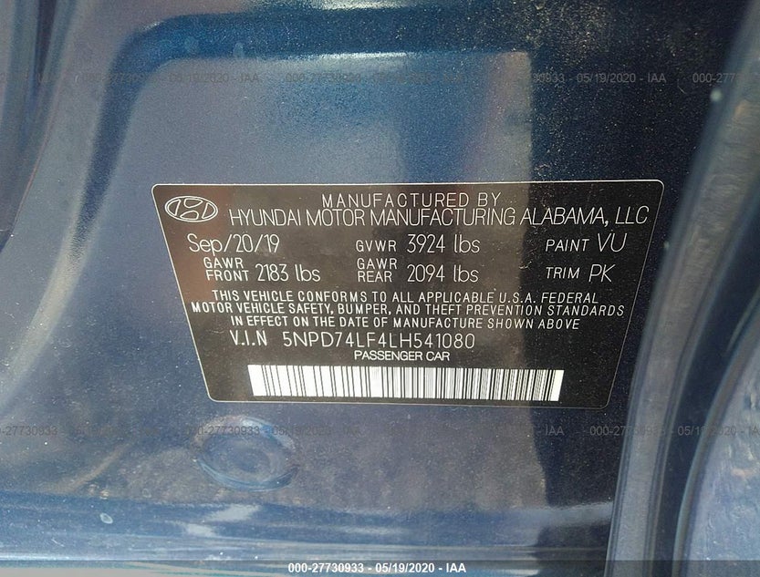 5NPD74LF4LH541080