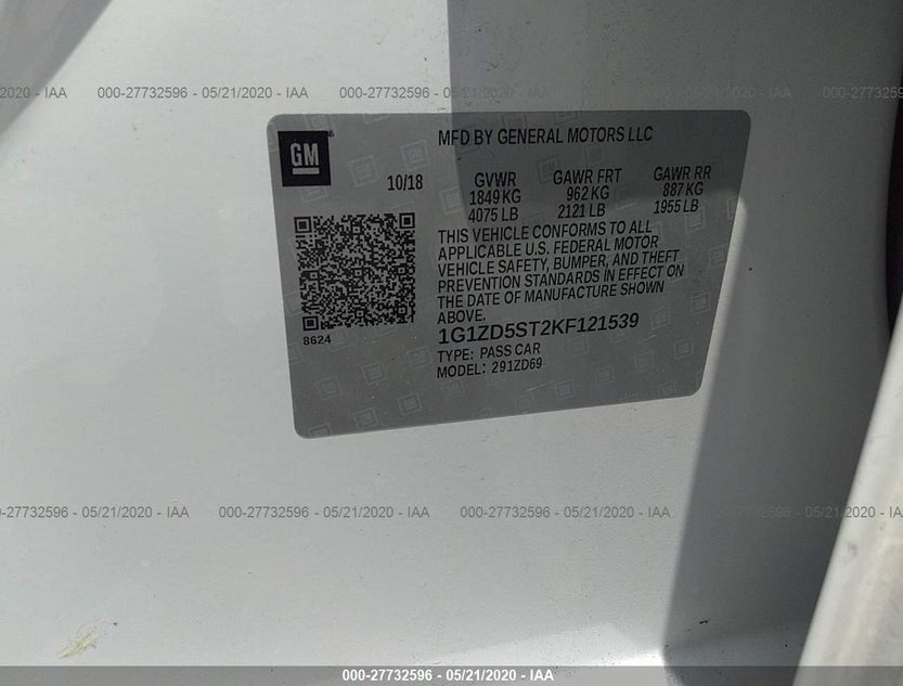 1G1ZD5ST2KF121539