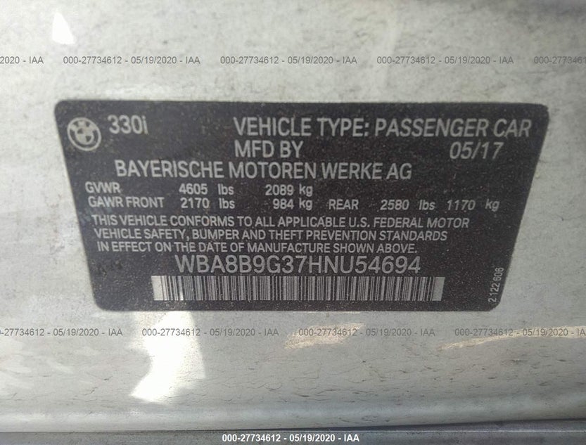 WBA8B9G37HNU54694