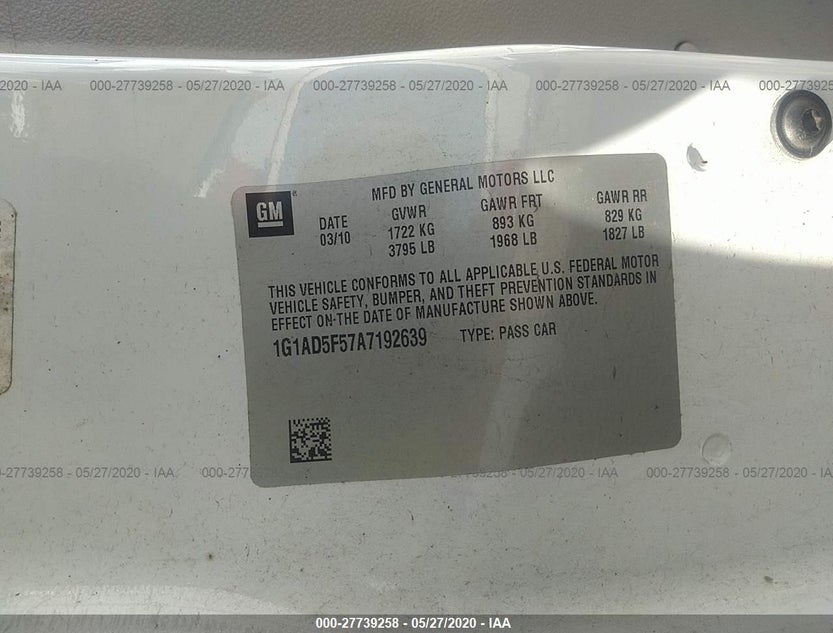 1G1AD5F57A7192639