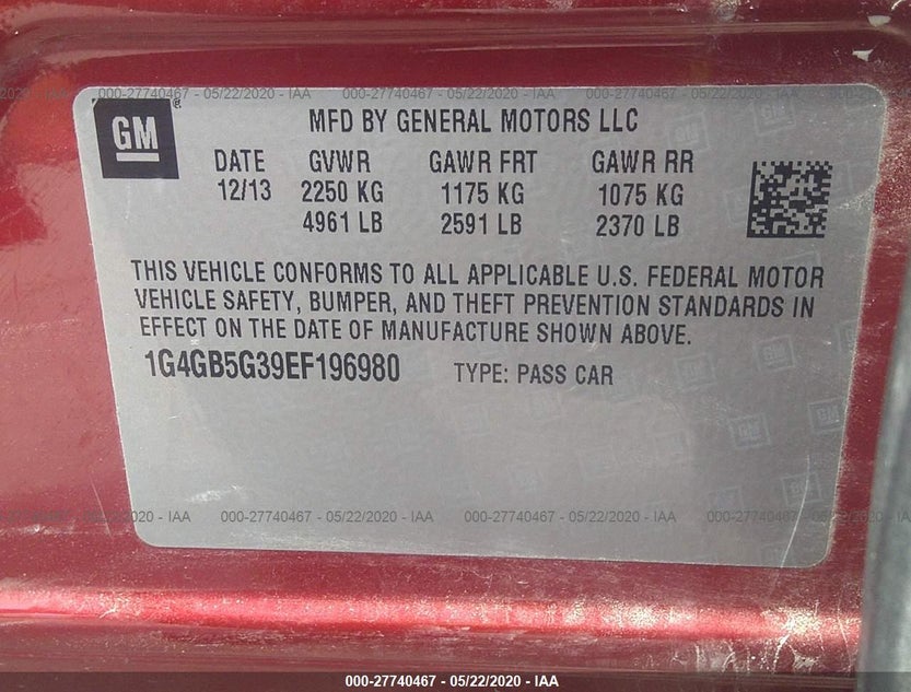 1G4GB5G39EF196980
