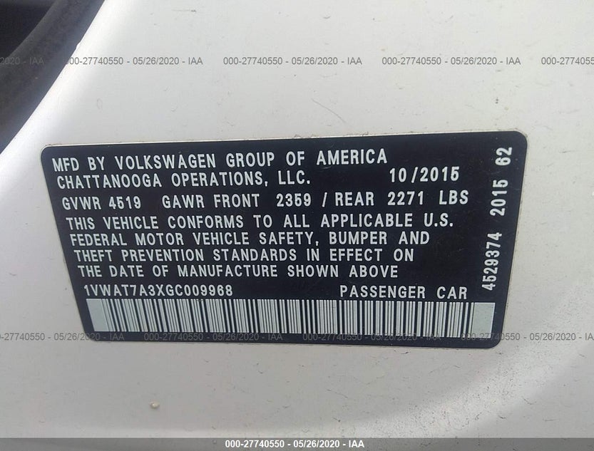 1VWAT7A3XGC009968