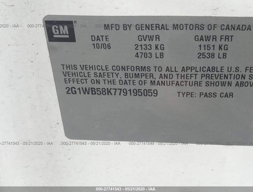 2G1WB58K779195059
