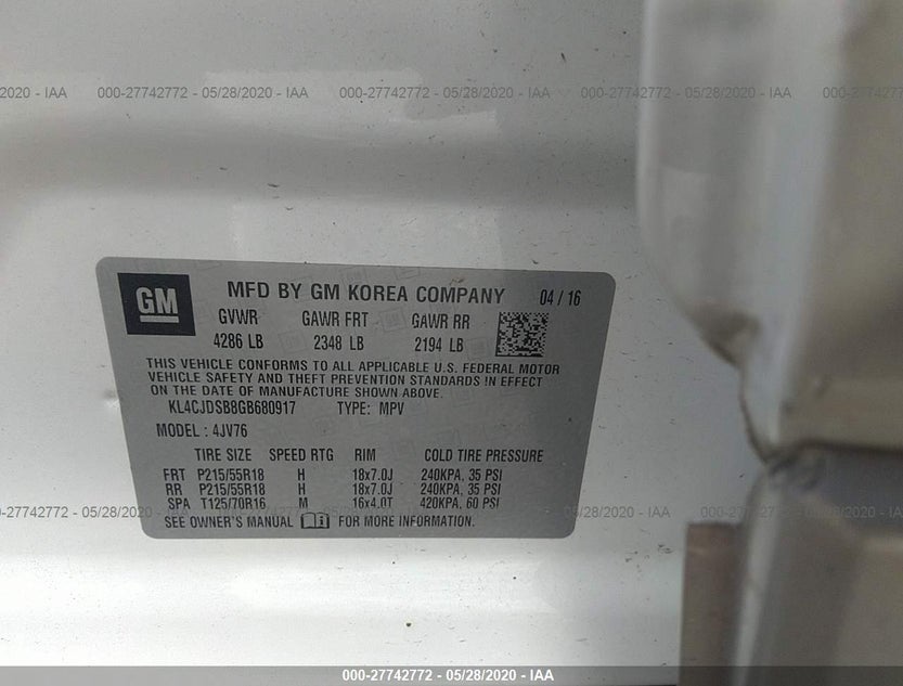 KL4CJDSB8GB680917