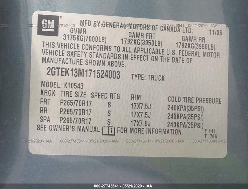 2GTEK13M171524003